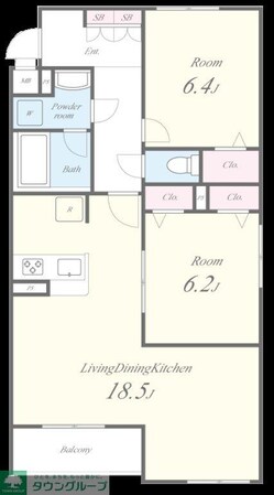 GREEN GABLES FAMIRIA Bの物件間取画像